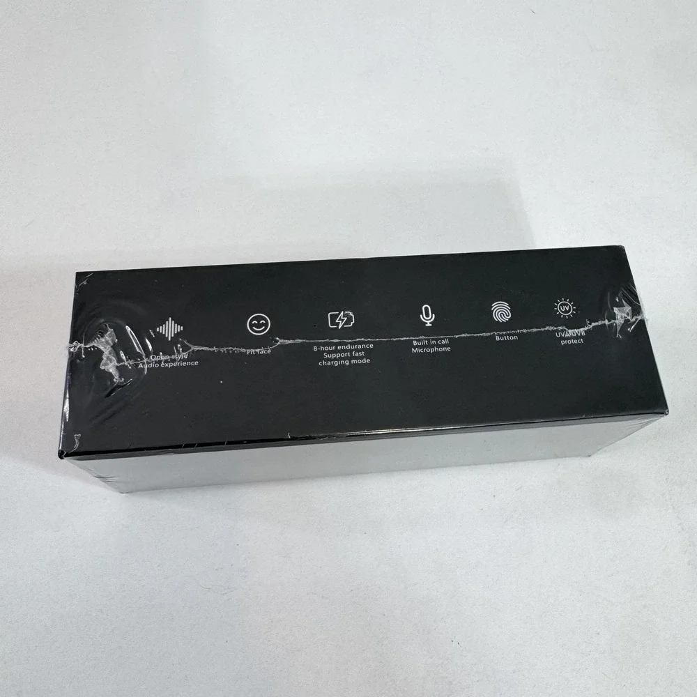 Bluetooth Smart Glasses Black Polarized Audio Sunglasses‎ With Mic Wireless New